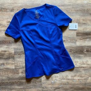 Jaanuu Scrub Top Royal Blue